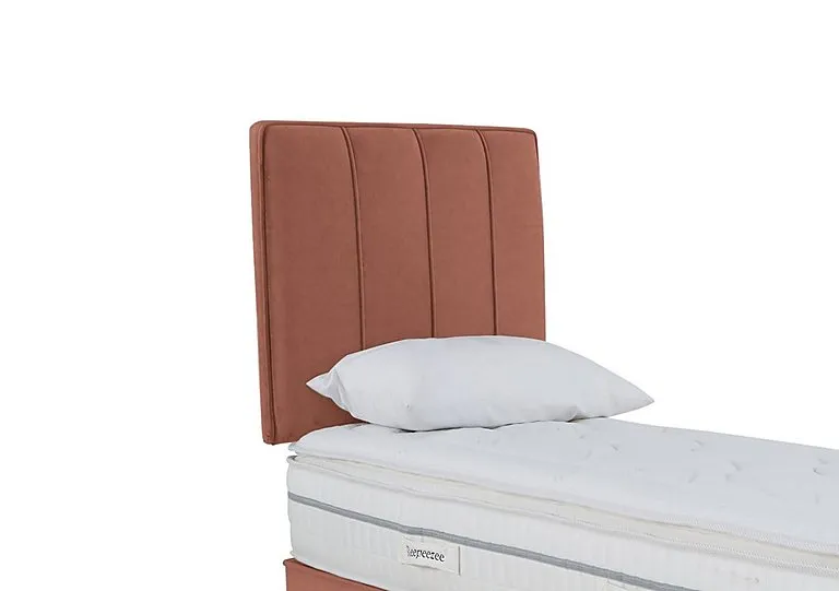 Daniel Strutted Headboard - Single - Burnt Orange