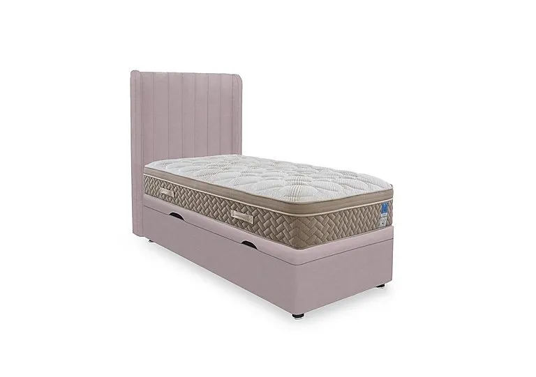 PlushTech Side Lift Ottoman Divan Set - Small Single - Plush Lilac