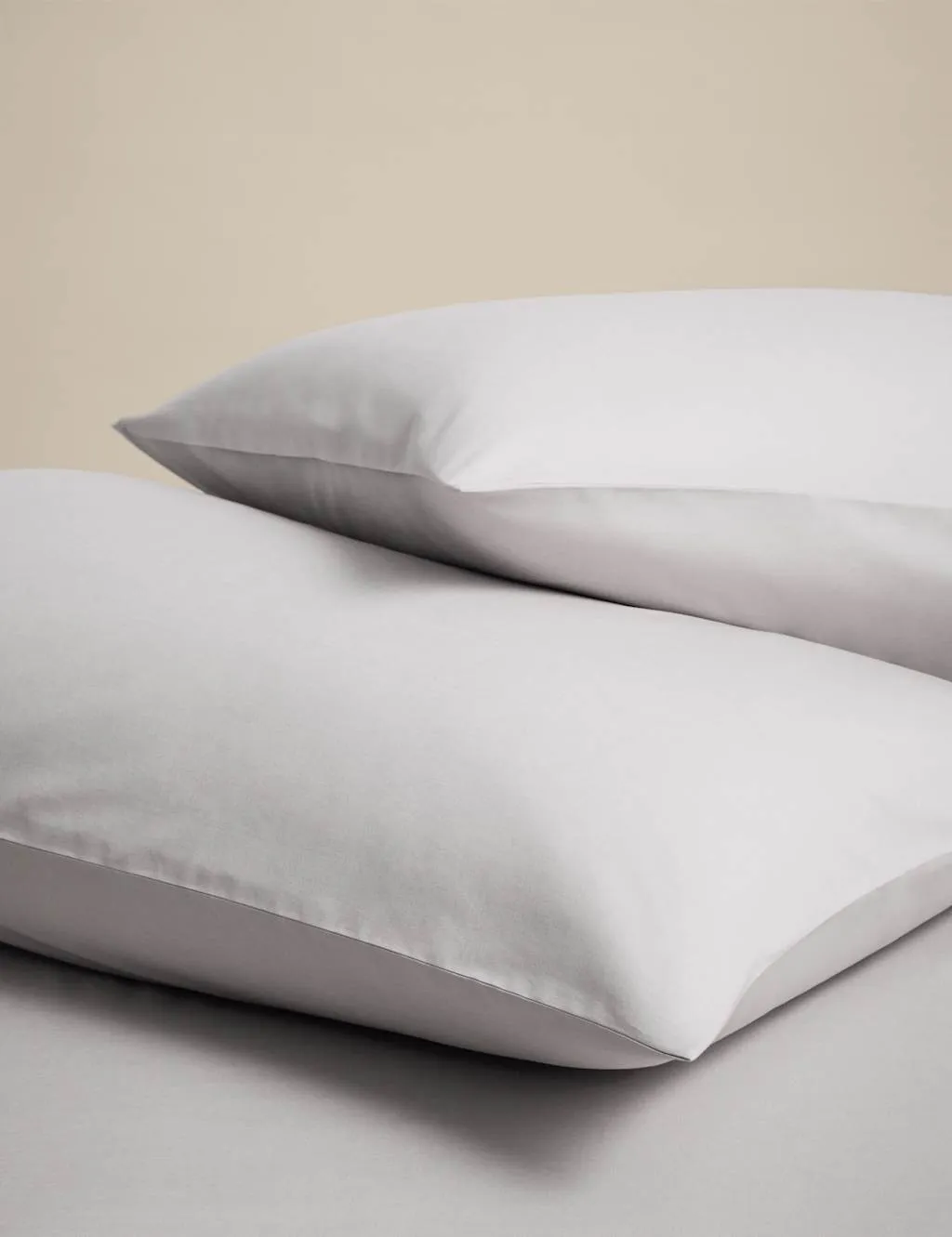 M&S 2 Pack Cotton Rich Pillowcases Dove