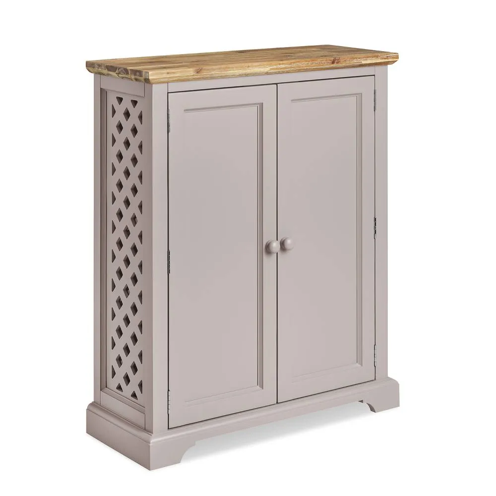 Statement Furniture Florence Shoe Storage Cabinet Wooden Shoe Rack in Taupe 3