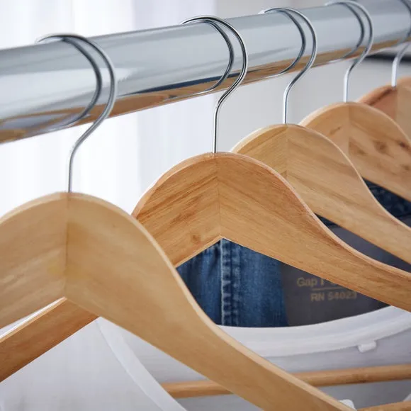 Pack of 10 Wooden Hangers 2