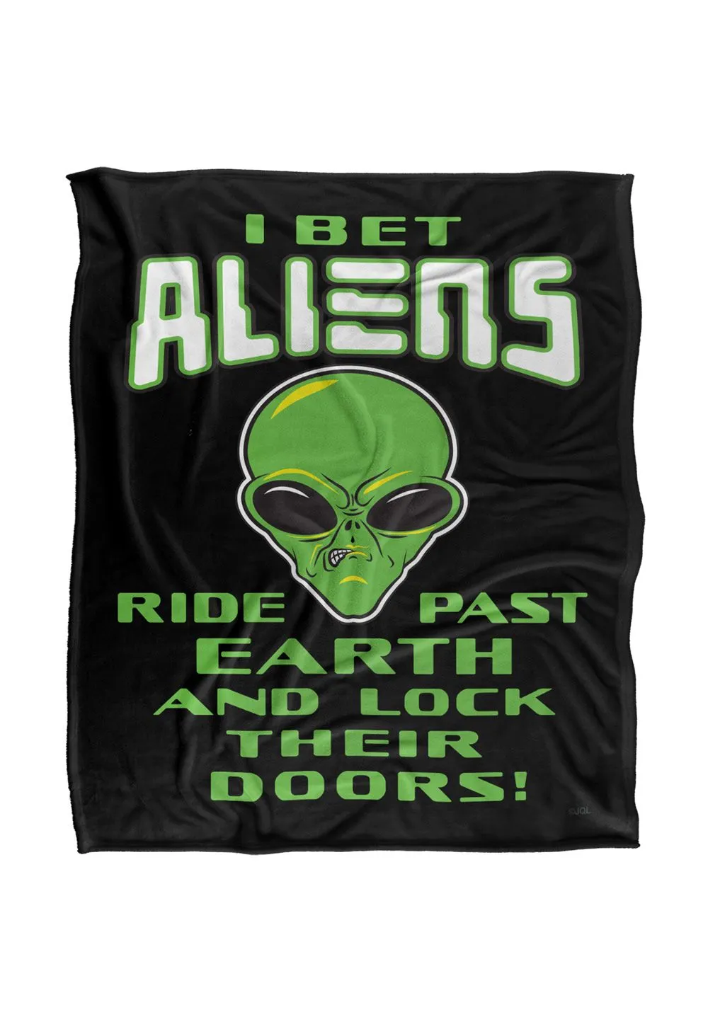 JQ Licensing Sle Aliens Lock Doors Silky Touch Super Soft Throw Blanket 152 X 127 cm in White