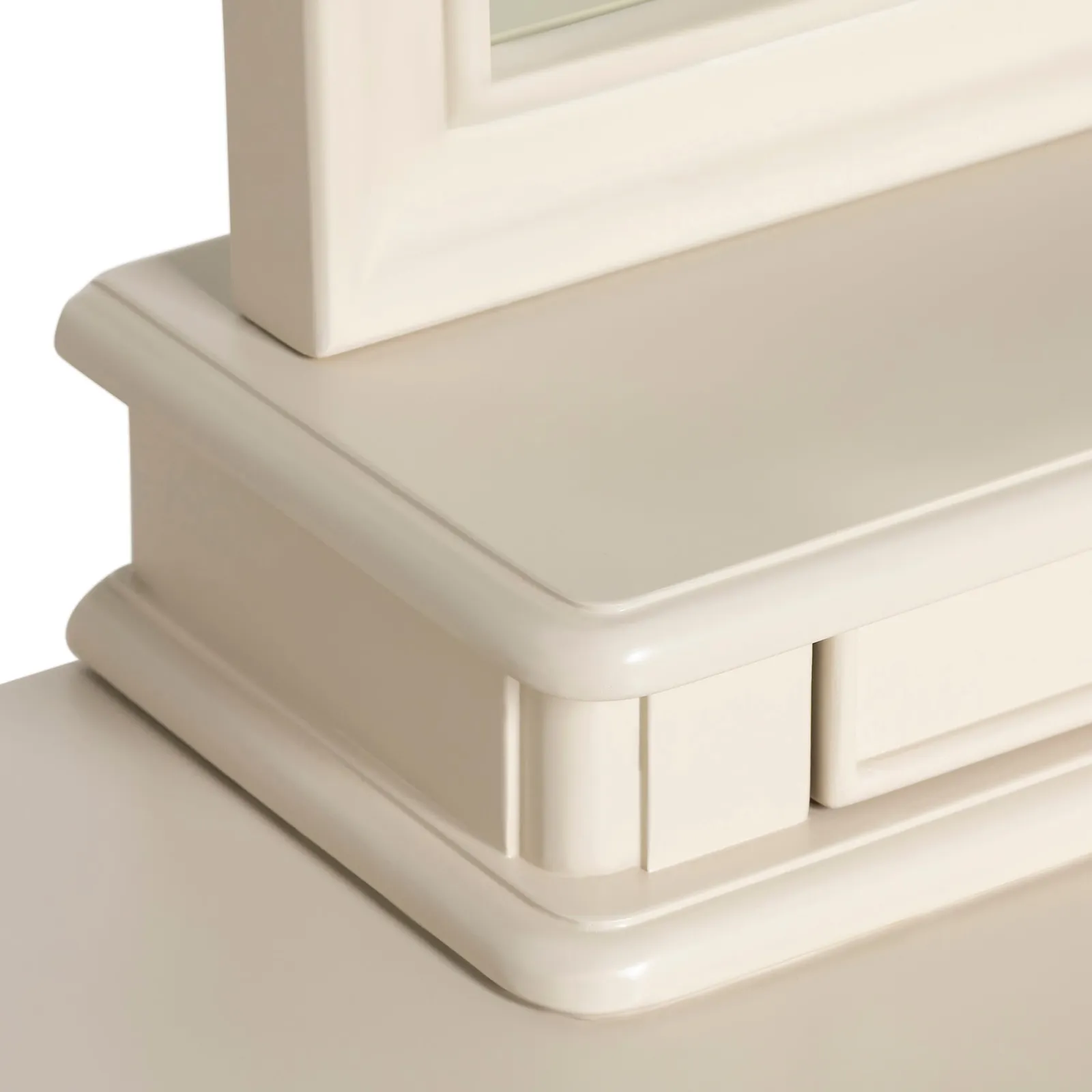 Calista Gallery Mirror, Square, White Wood | Barker & Stonehouse 4