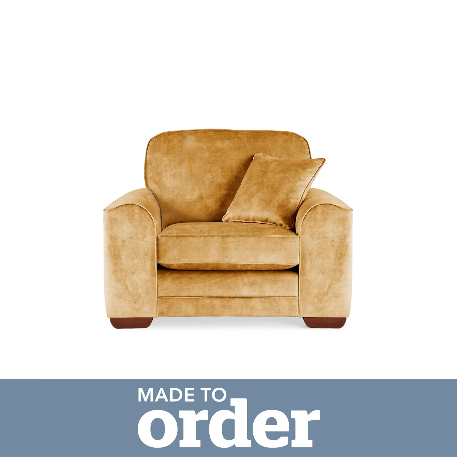Morello Armchair Slub Velvet Yellow