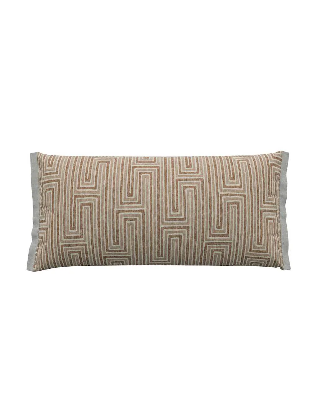 Bedeck of Belfast Rana Geometric Rectangle Cushion Brown Mix