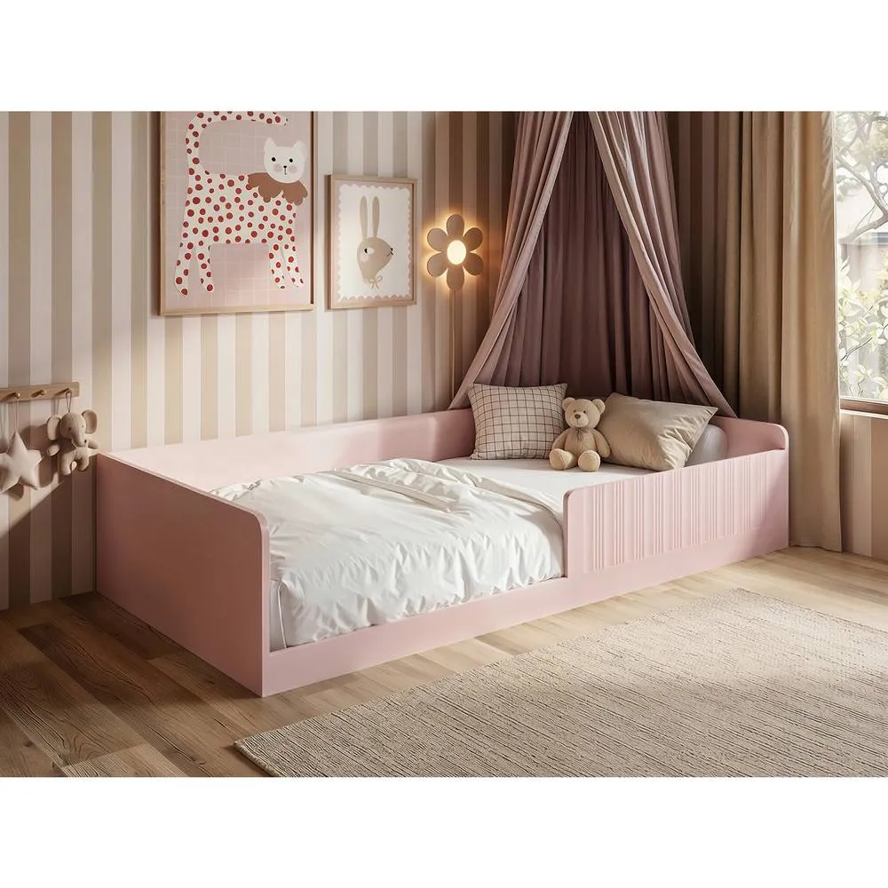 Flair Nadia Single Montessori Floor Bed in Pink 2