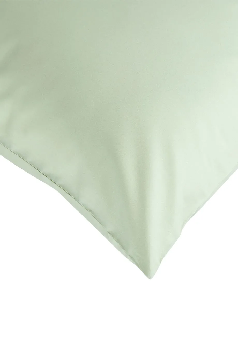 CHRISTY Pure Cotton Percale King Pillowcase Pair in Green 4