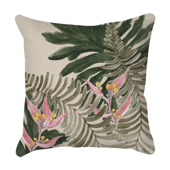 Jungle Leaf Square Cushion 3