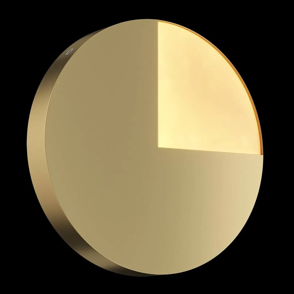 Netlighting Jupiter Modern Integrated LED Wall Lamp Brass 3000K in Gold 2