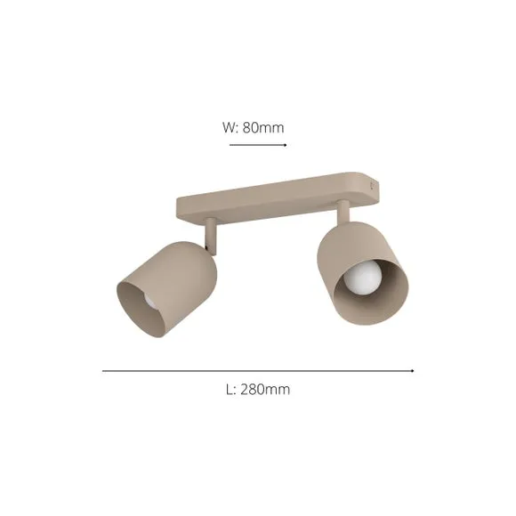 EGLO Tilston Minimalist Dual Ceiling Spotlight 4