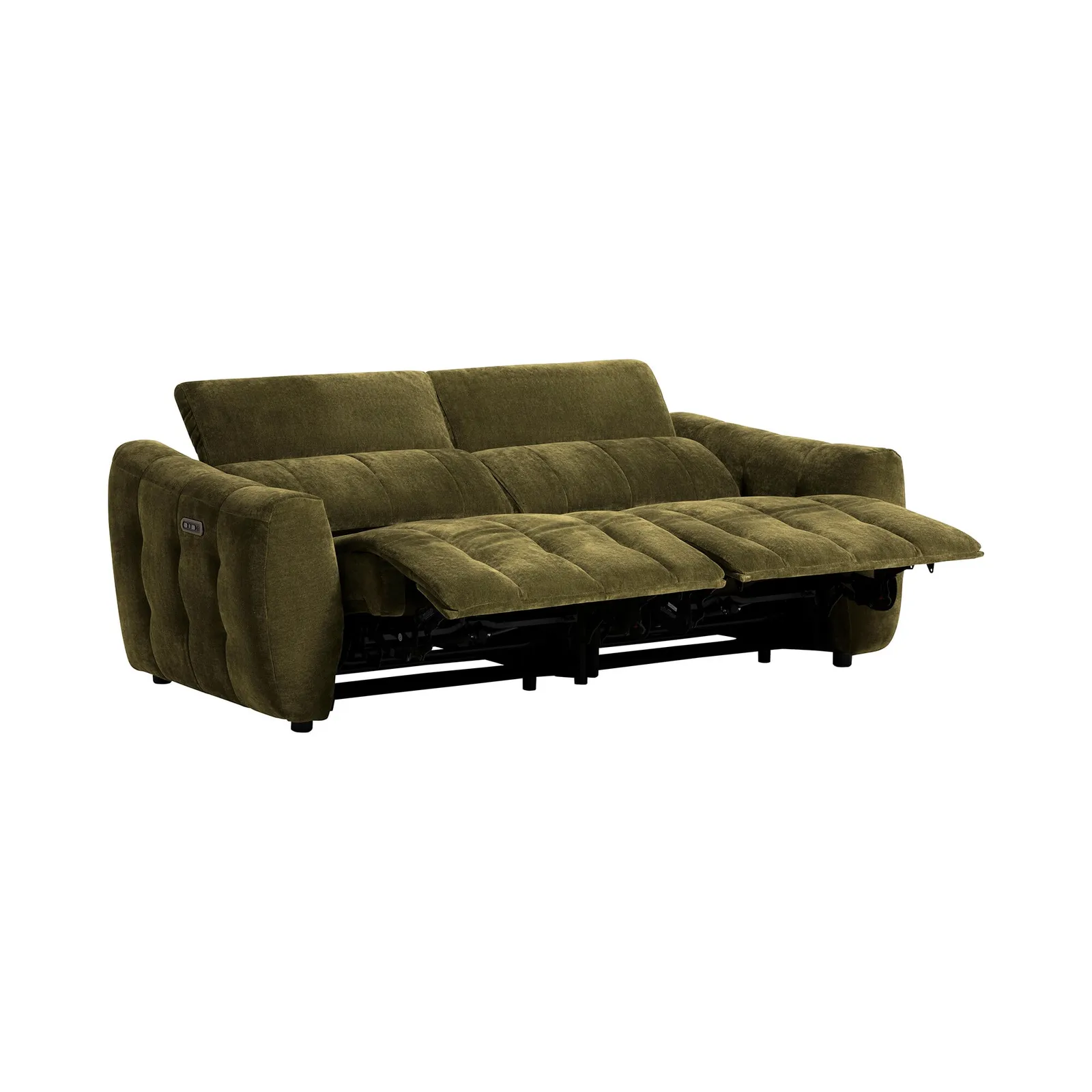 Montgomery 2.5 Power Seater & Headrest, Green Fabric | Barker & Stonehouse 6