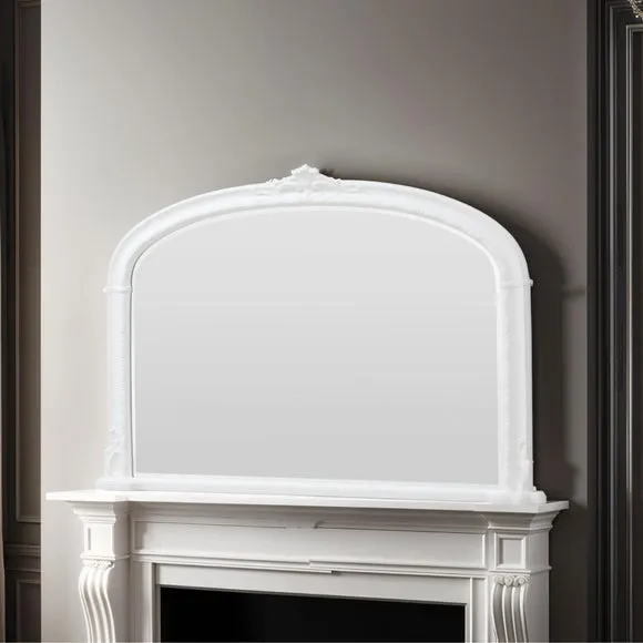 Yearn Victoria Arched Bevelled Overmantel Wall Mirror