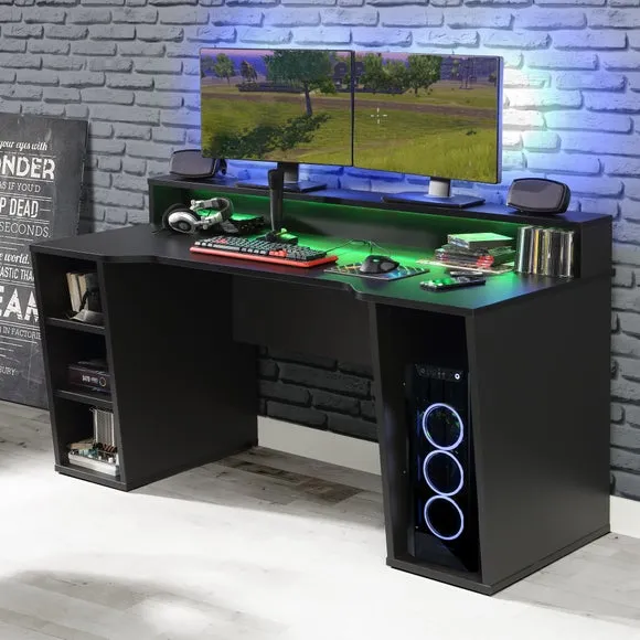 Furniture To Go Tezaur 2 Shelf Gaming Desk 4