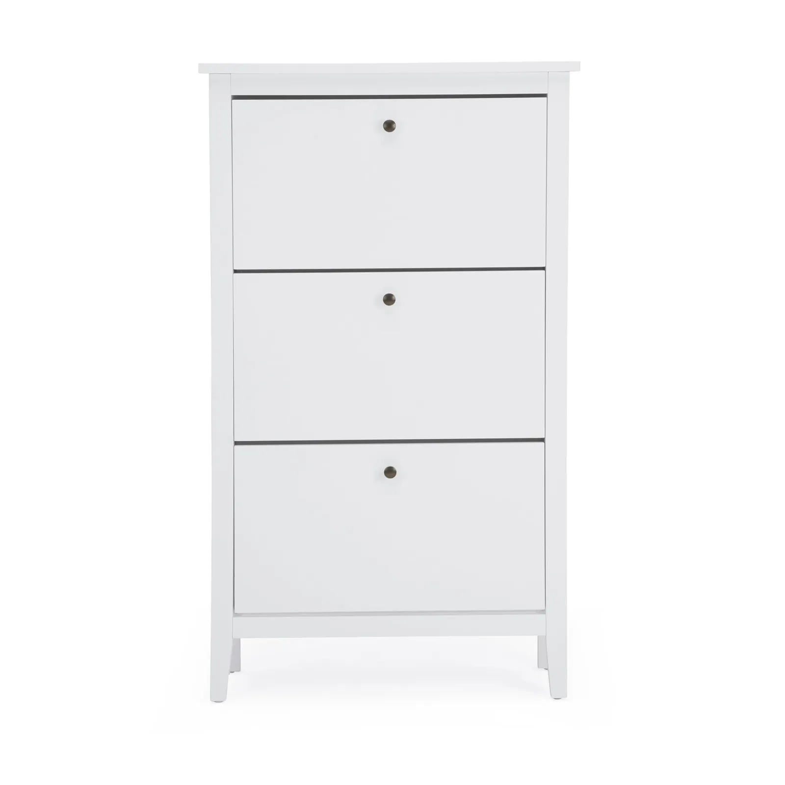 Lynton Compact White Hallway Shoe Drop White