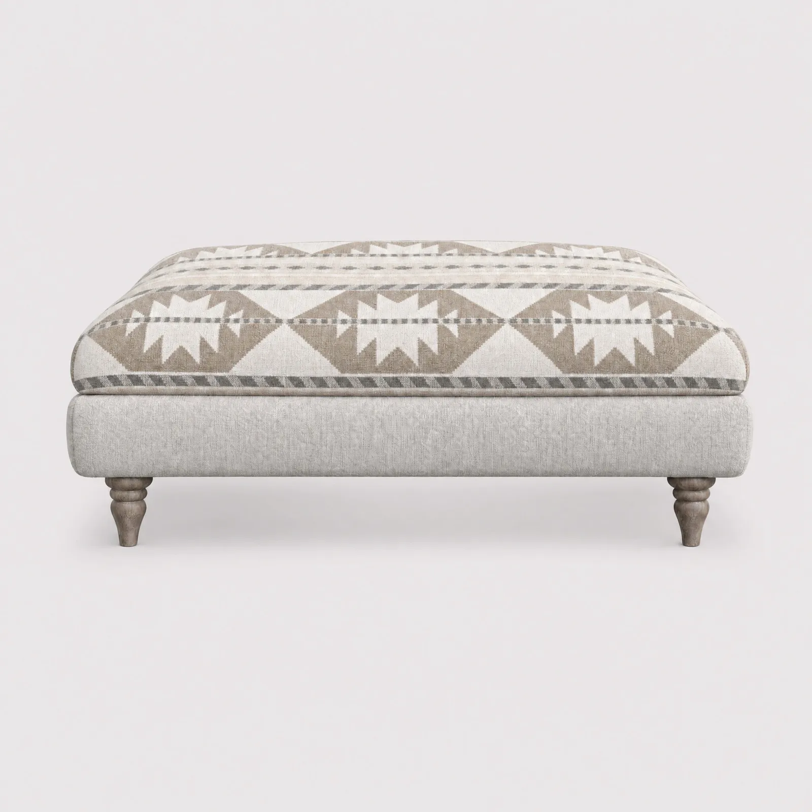 Beaumont Large Square Footstool Fabric | Barker & Stonehouse