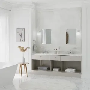 Sensio Josie Bevelled Edge Bathroom Mirror - 600 x 400mm 2