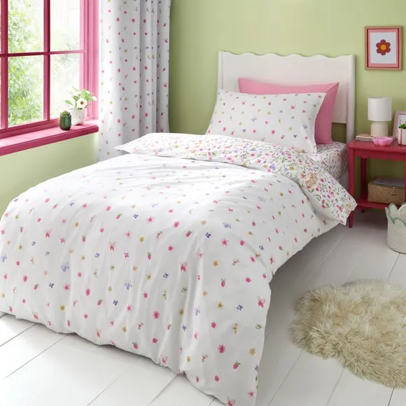 Floral Kitty Cats Quilt Cover & Pillowcase Set 2