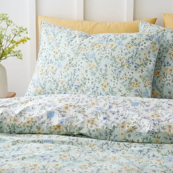 Bianca Ditsy Floral 100% Cotton Duvet Cover & Pillowcase Set 2