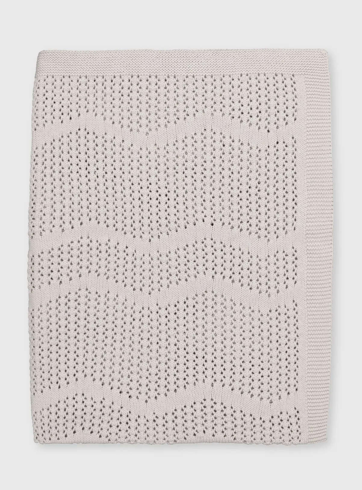 White Organic Cellular-Style Blanket - One Size