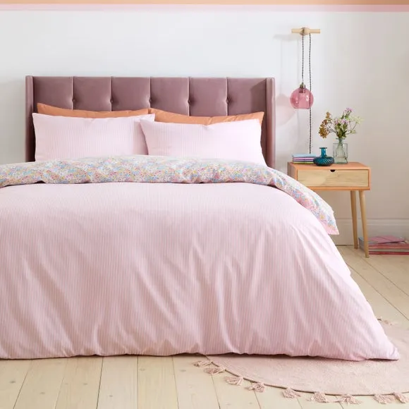 Catherine Lansfield Darcy Floral Reversible Duvet Cover & Pillowcase Set 3