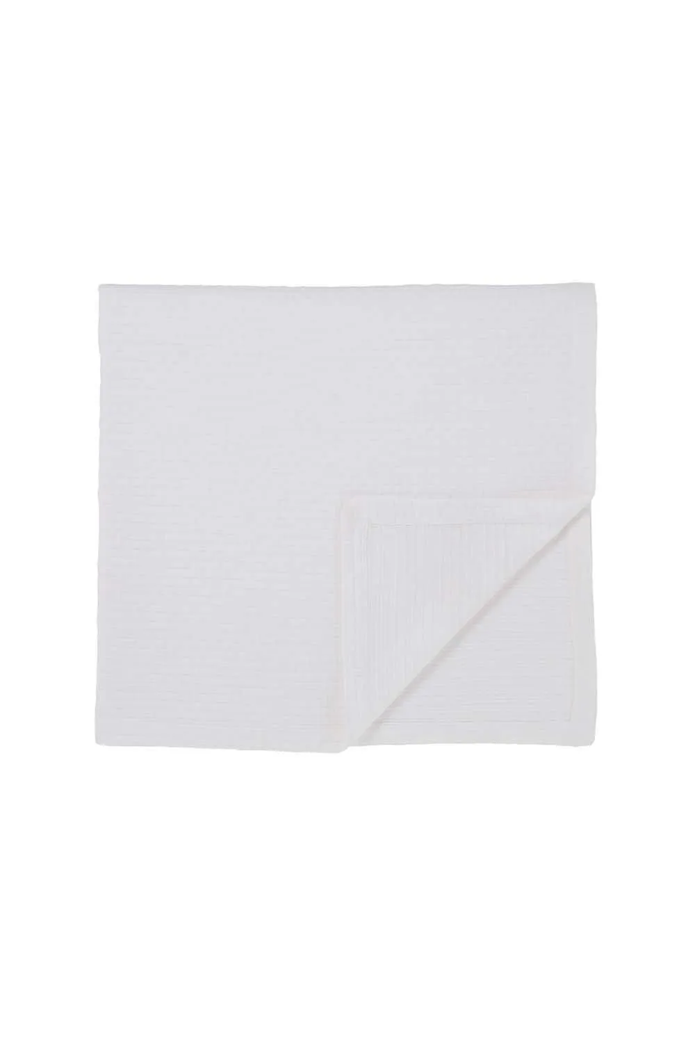 Murmur 'Hush' Cotton Throw 150X225Cm in White