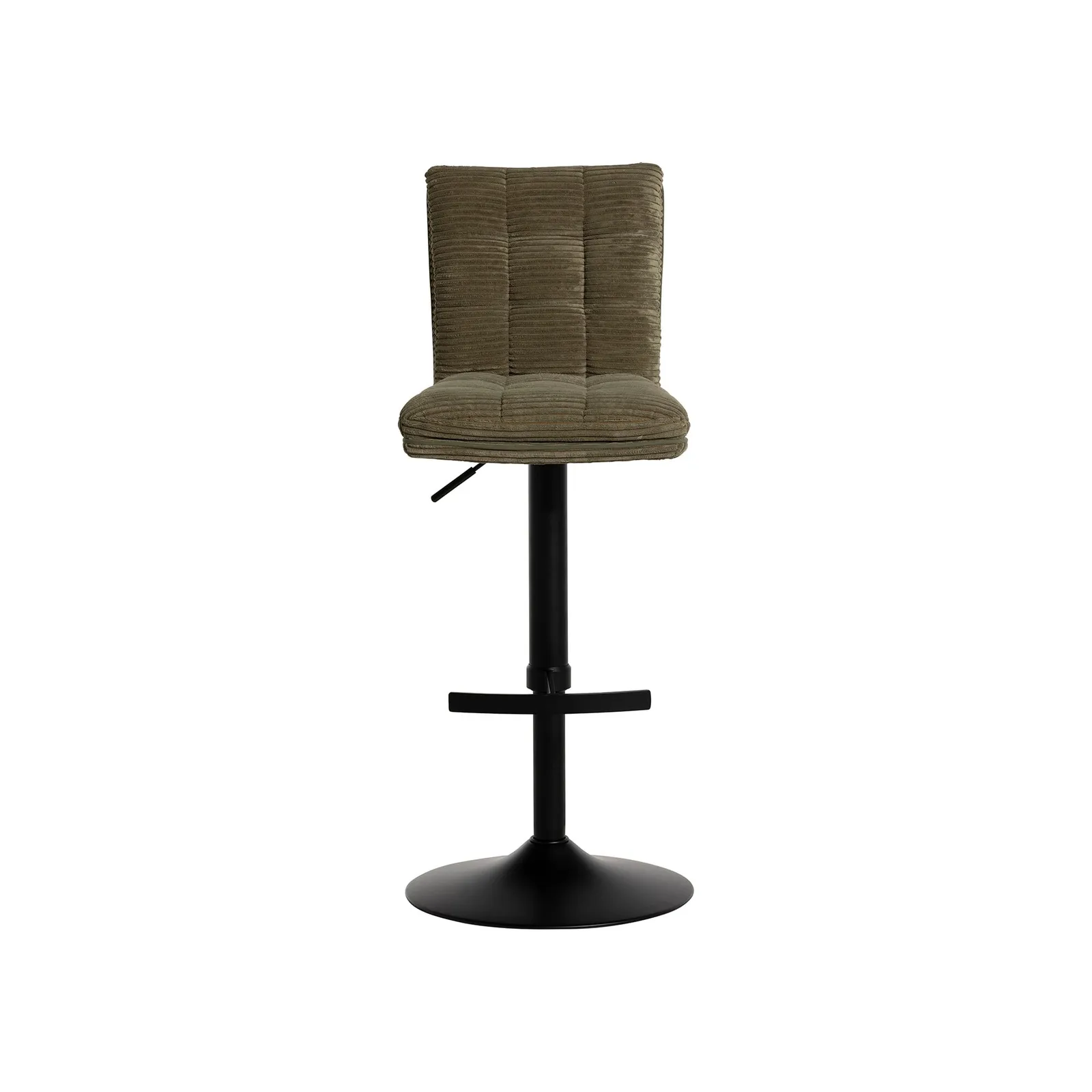 Odine Swivel Bar Stool 360 Swivel Adj Height, Green Fabric | Barker & Stonehouse 4