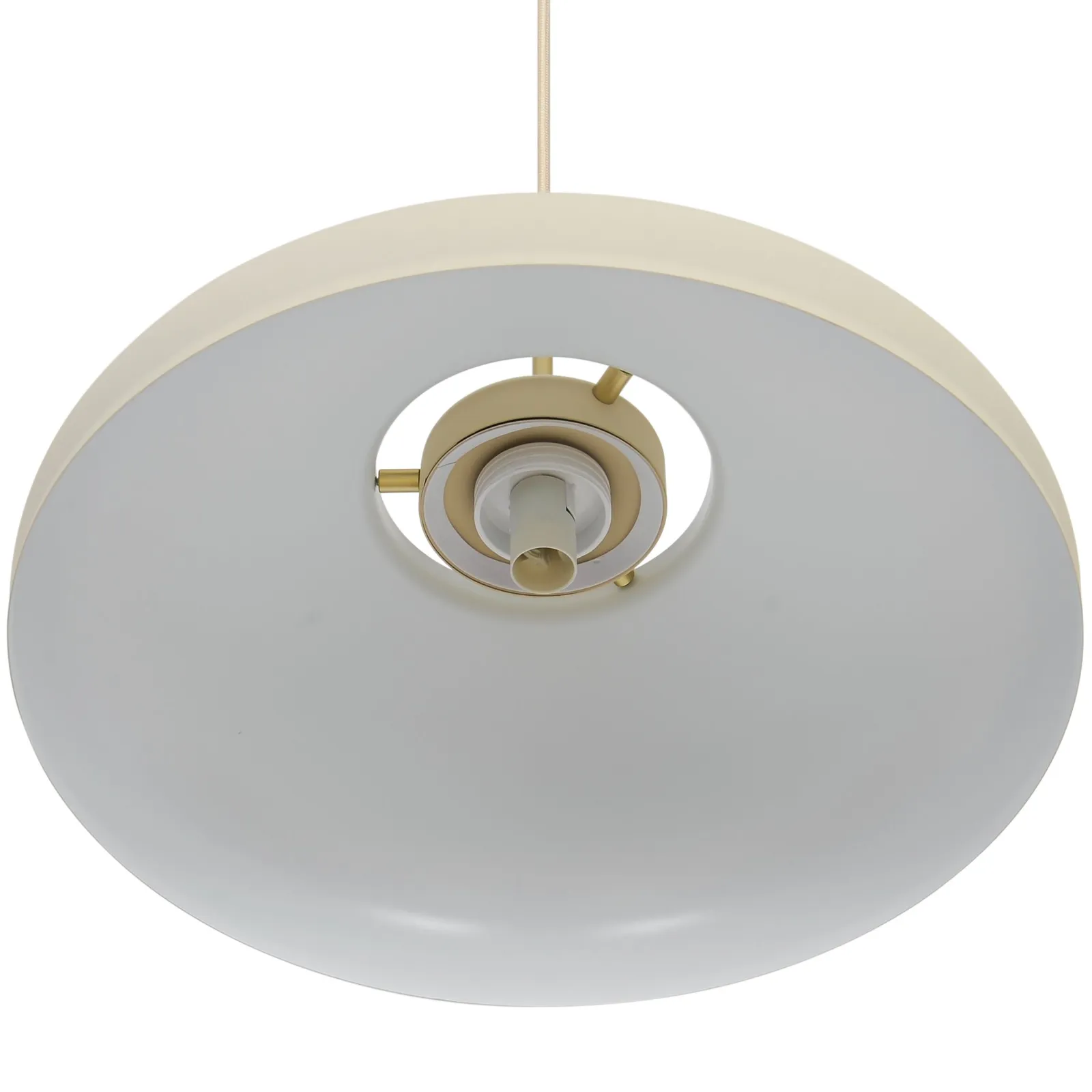 Nordlux Latif Pendant Light Beige Metal Dining Room E14 Mains 40cm 4