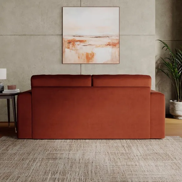 Abel Matte Velvet Reversible Corner Chaise Sofa 2