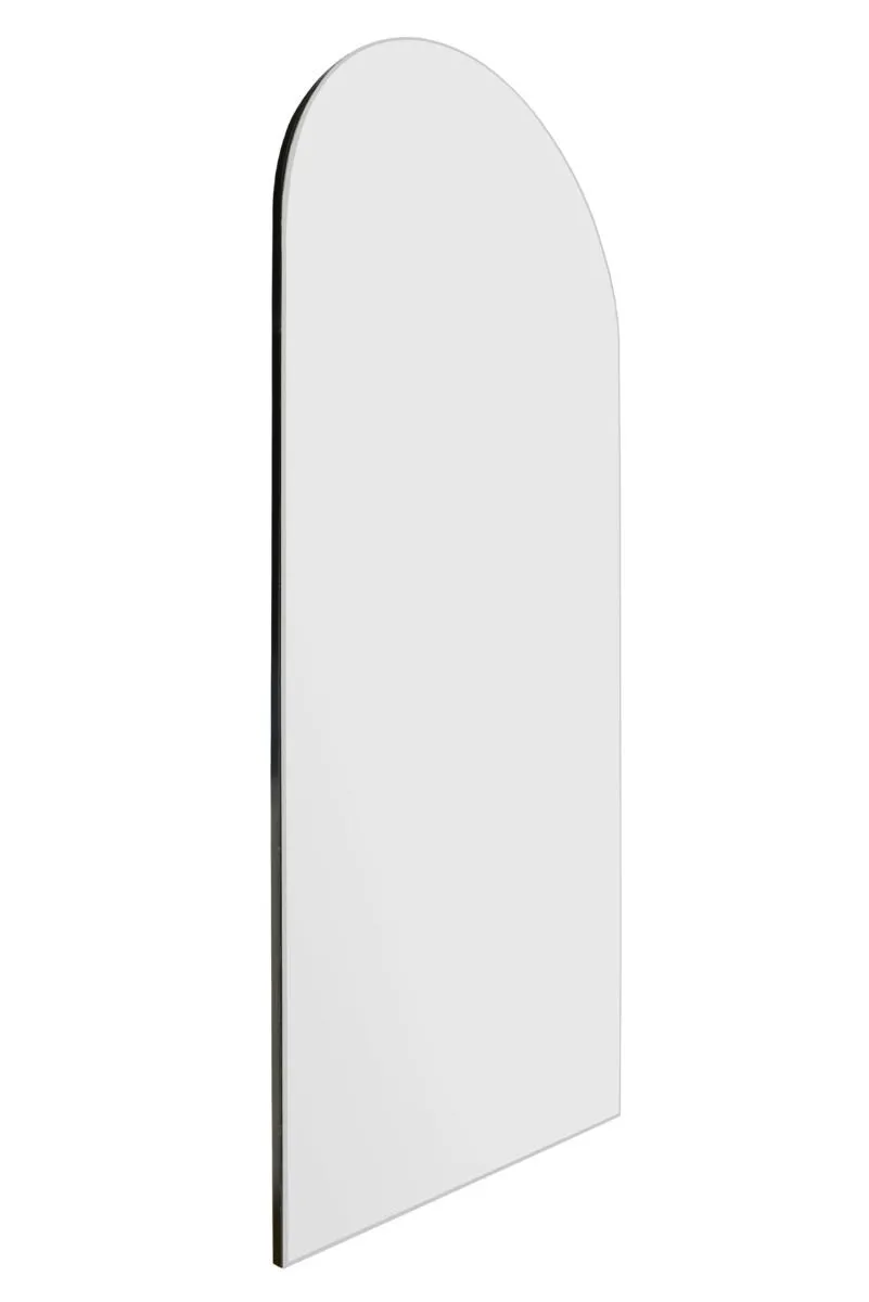MirrorOutlet The Arcus - Frameless Arched Leaner/Wall Mirror 63" X 27" (160CM X 70CM) in Silver 3