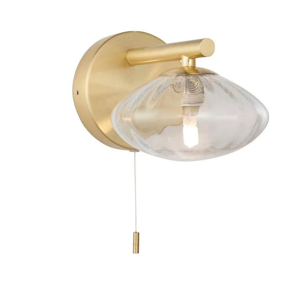Netlighting 'ORISTANO' Non Dimmable Stylish Contemporary Bathroom Glass Wall Lamp in Yellow