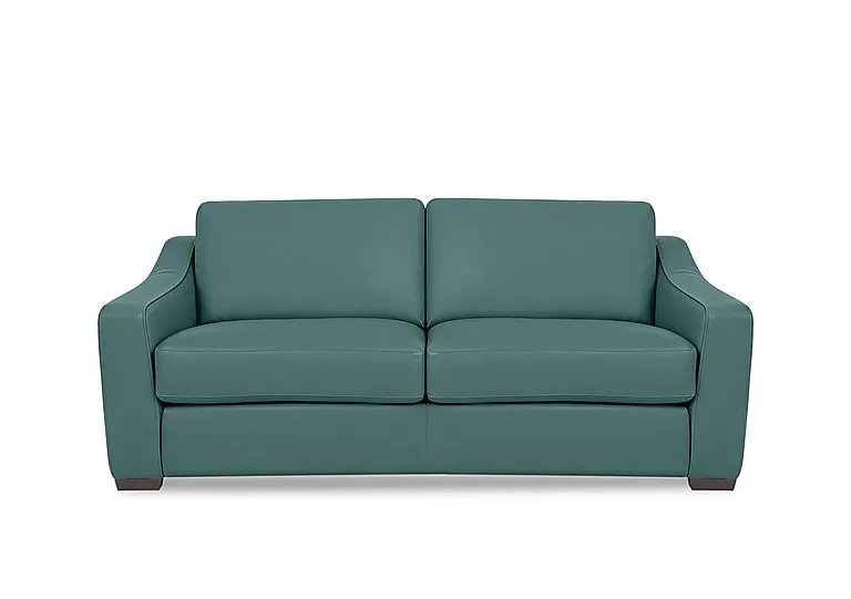Nap 3 Seater Leather Sofa - Lake Green - Sofas and Armchairs - In Time for Christmas