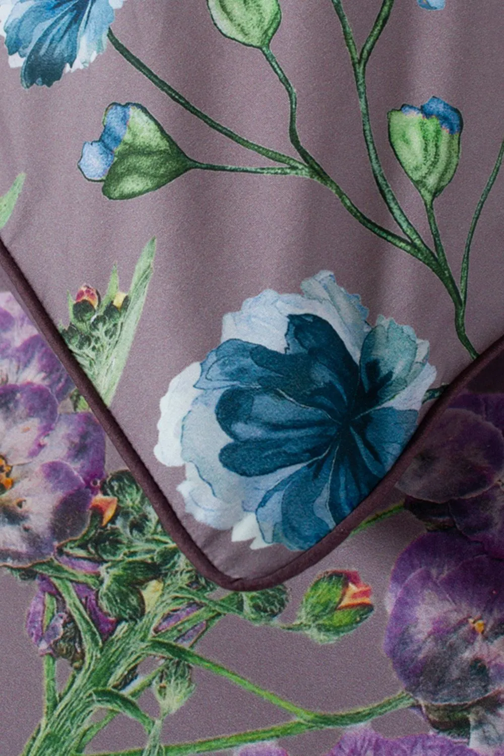 The Lyndon Company Botanical Flower 200TC 100% Cotton Luxury Duvet Cover Set in Lilac 4