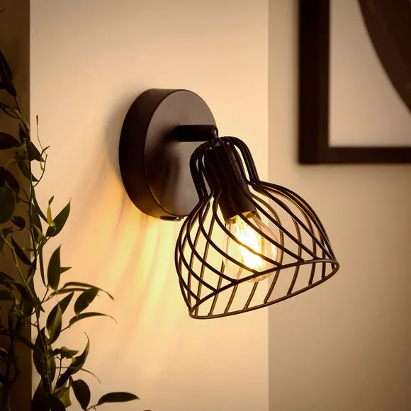 Austin Industrial Adjustable Mushroom Wall Light 2