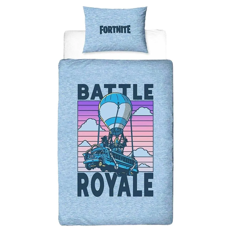 Fortnite Battle Royale Reversible Duvet Set in Blue