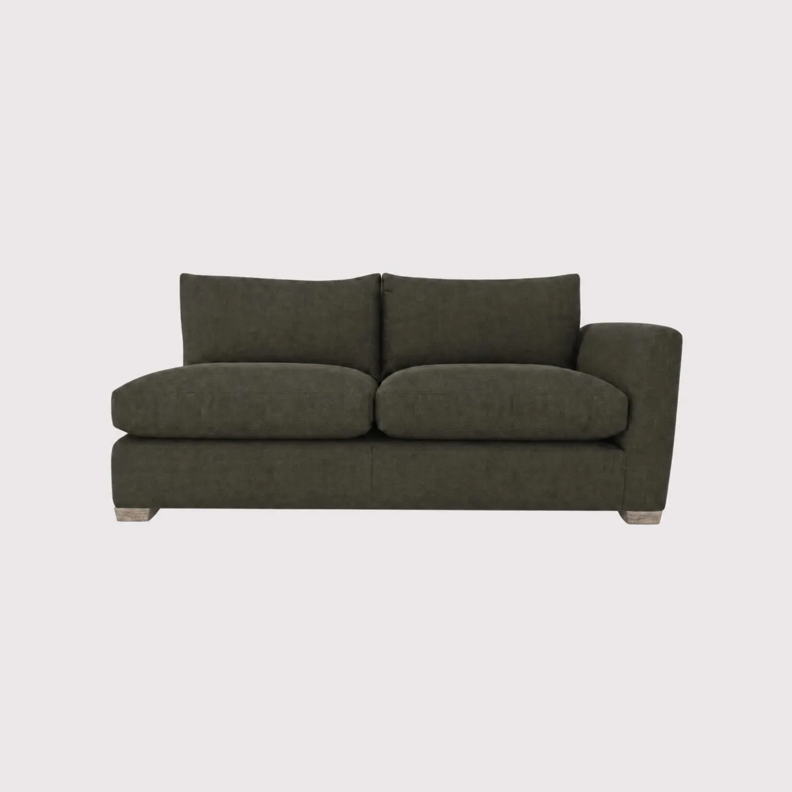 Floyd 1 Arm Modular Sofa Unit Right, Green Fabric | Barker & Stonehouse 1