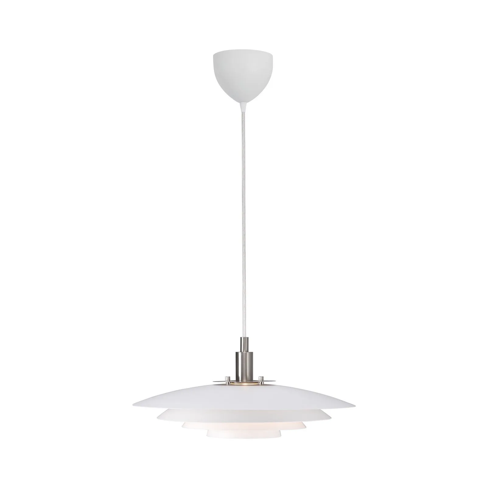 Nordlux Bretagne Pendant Light White Metal Dining Room G9 Mains 38cm 3