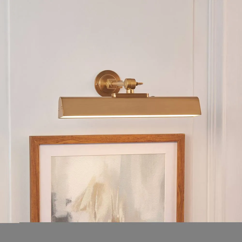 Netlighting Dalyan Rechargeable Picture Light Warm Brass Frosted Pc in Gold 3