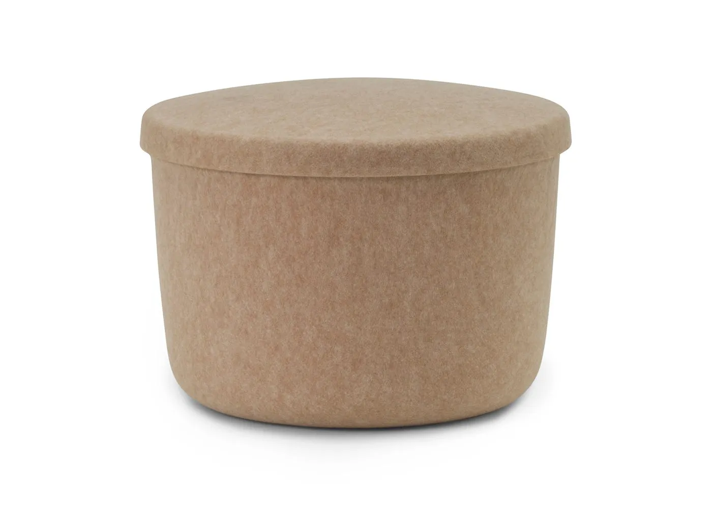 Normann Copenhagen Hide Storage Pouf Small Sand