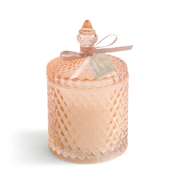 Jasmine & Waterlily Pressed Glass Multi Wick Candle 3