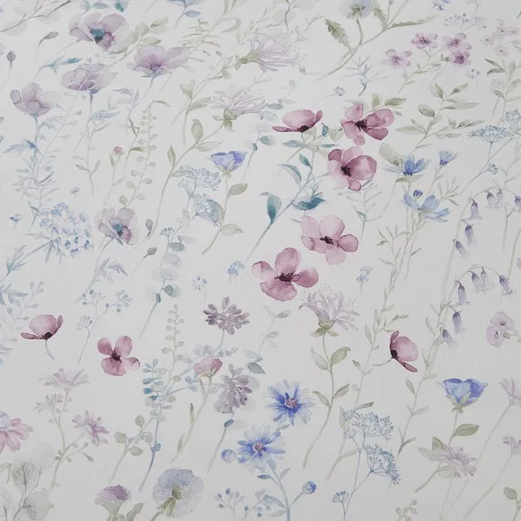 Dorma Wildflower Mauve 100% Cotton Duvet Cover & Pillowcase Set 5