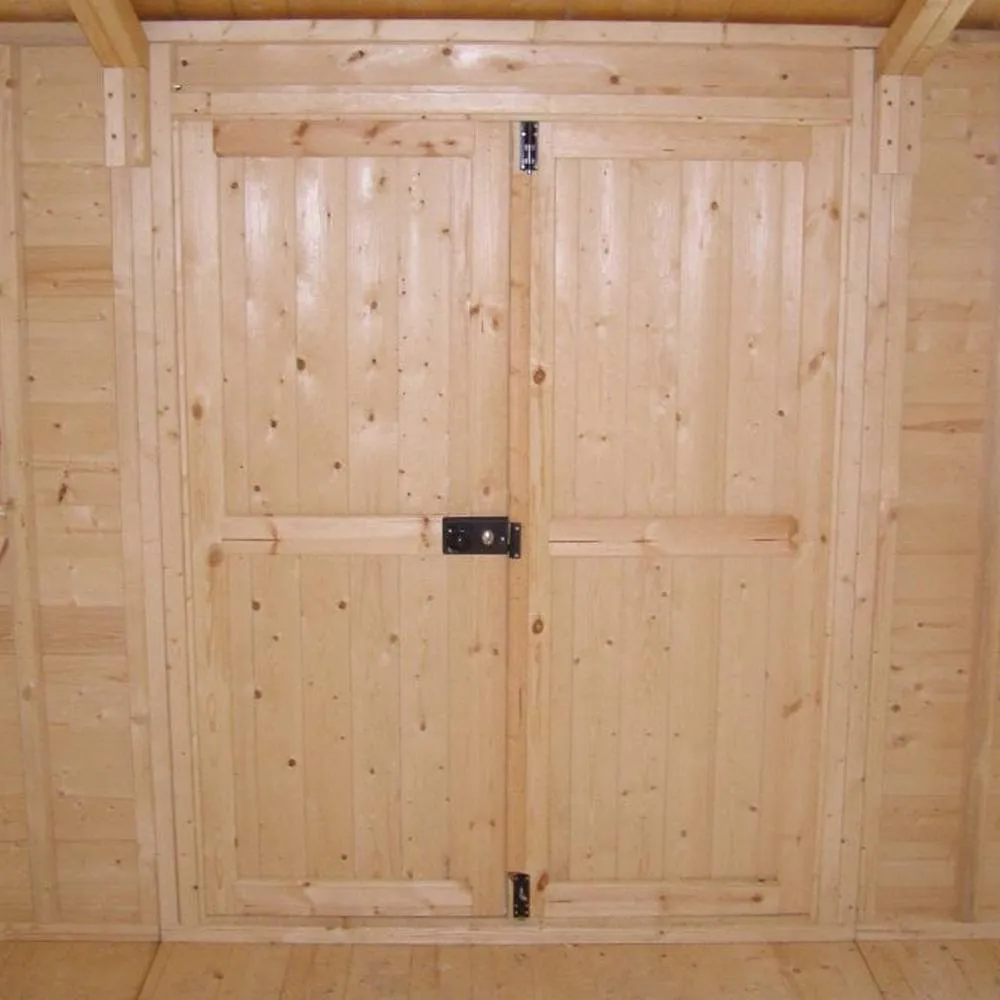 Shires Shiplap Mammoth Loglap 12x12 ft Shed Double Door - One Opening Window in Blue 3
