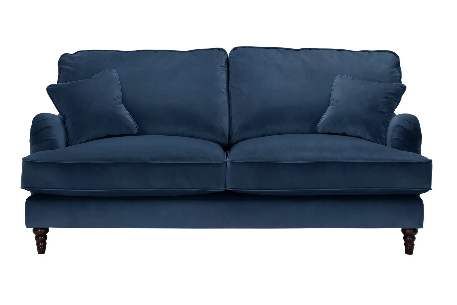 Habitat Matilda 3 Seater Velvet Sofa - Blue