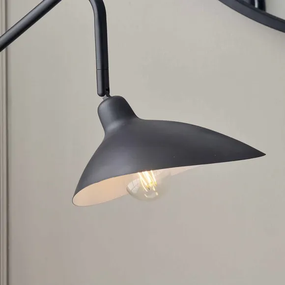 Toulon Matt Black Task Floor Lamp 2