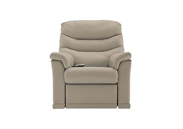 Malvern Leather Rise and Recliner Armchair - Oxford Mushroom