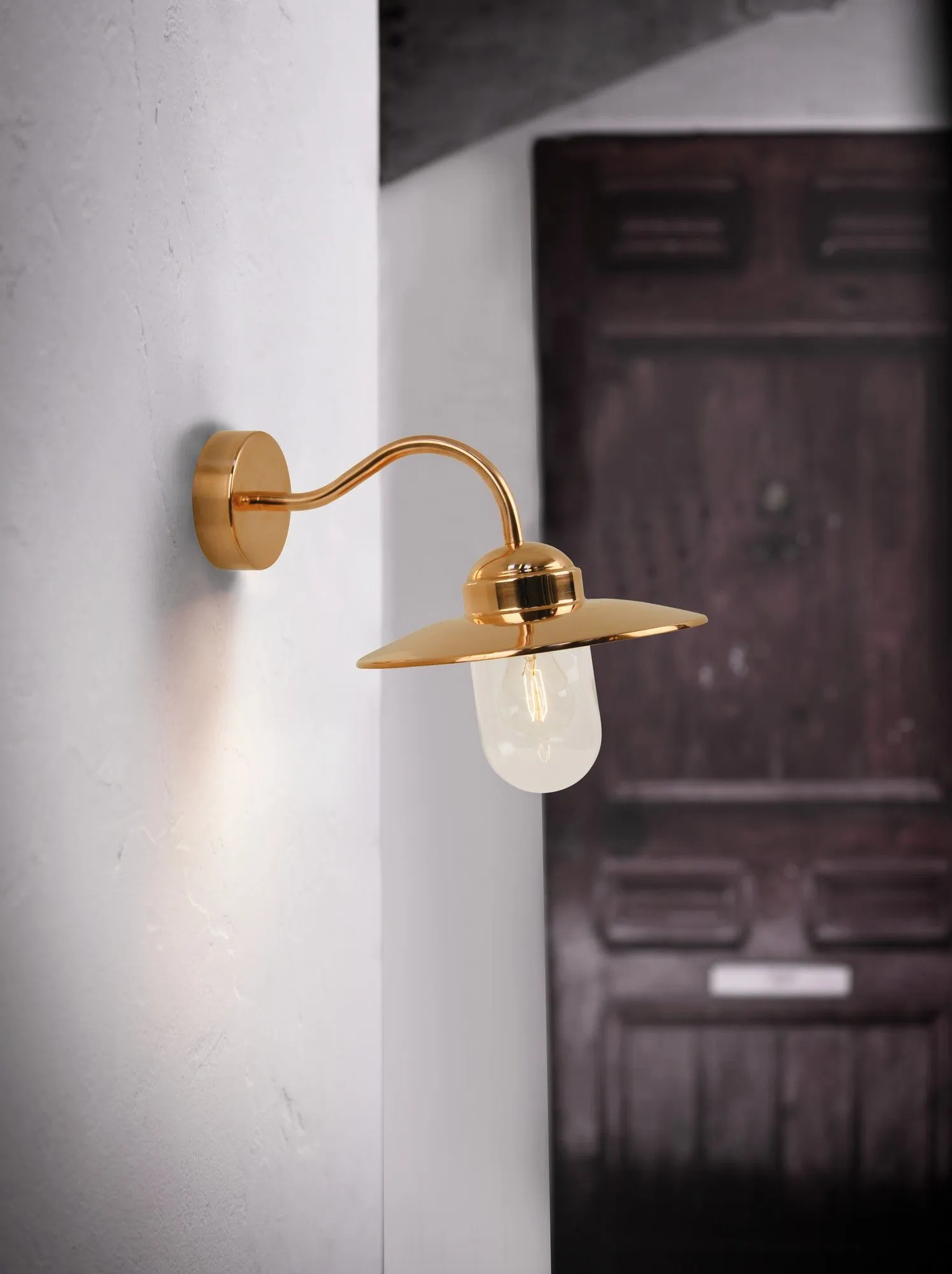 Nordlux Luxe Outdoor Wall Light Copper Copper Garden E27 IP54 Mains 3