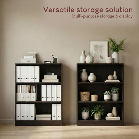 Cambridge 3 Tier Low Bookcase 5