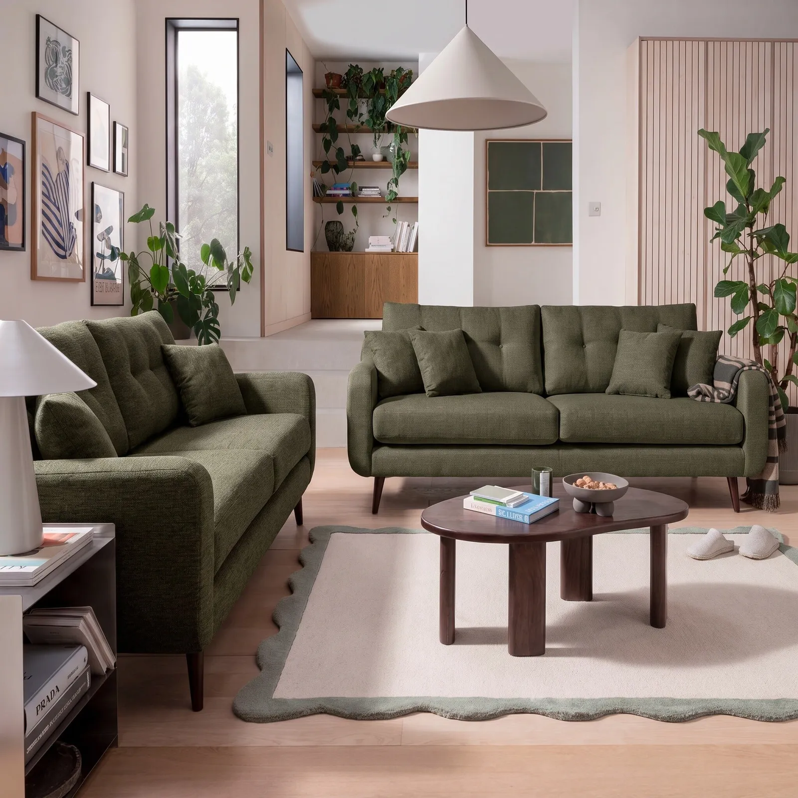 Myers Small Sofa, Green Fabric | Barker & Stonehouse 2