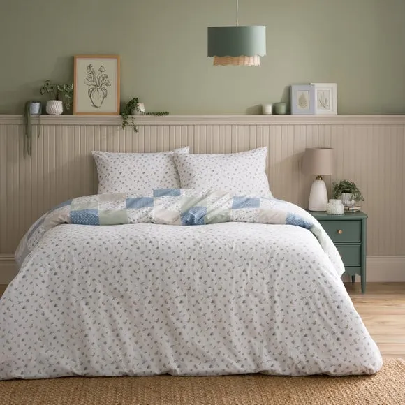 Ditsy Patchwork Duvet Cover and Pillowcase Set 2