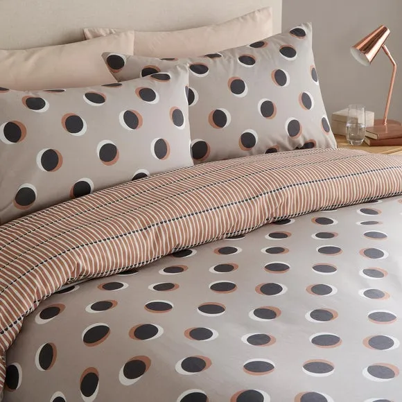 Fusion Polka Spot Polycotton Duvet Cover & Pillowcase Set 4
