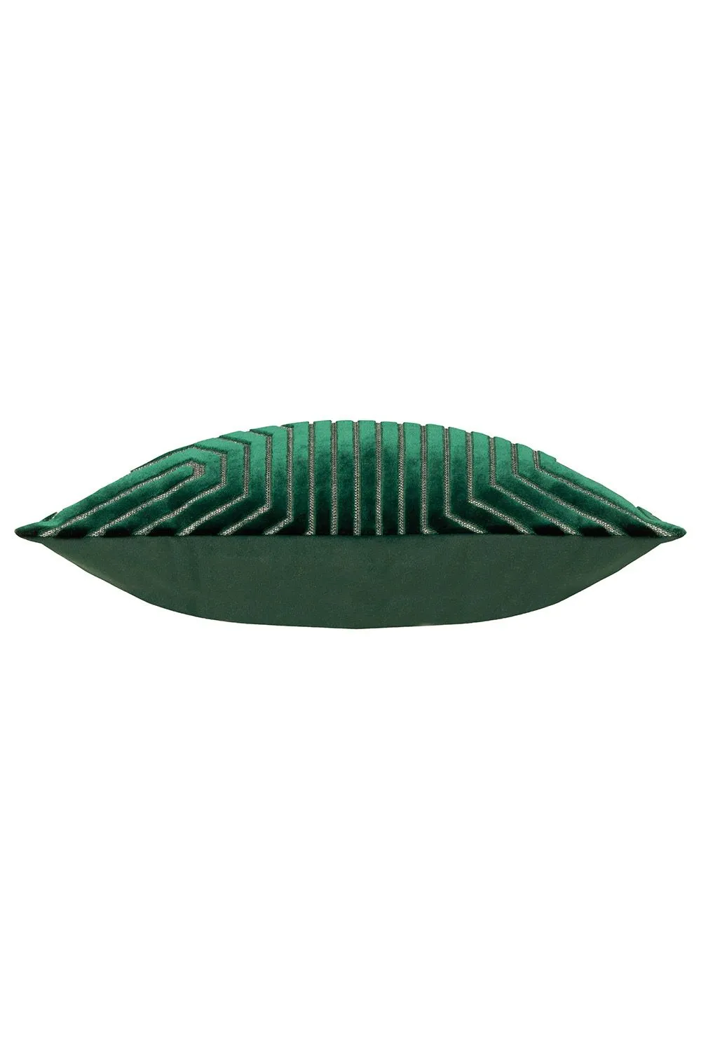 Paoletti Evoke Cut Velvet Cushion in Emerald 3